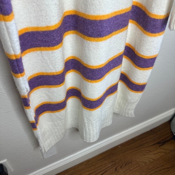Anthropologie Daily Practice Karigan Midi Sweater Dress XL Striped Turtleneck - Picture 8 of 9